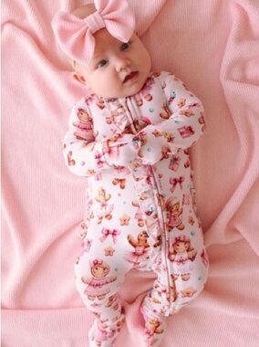 Posh Peanut Ginger Posh Footed One-Piece